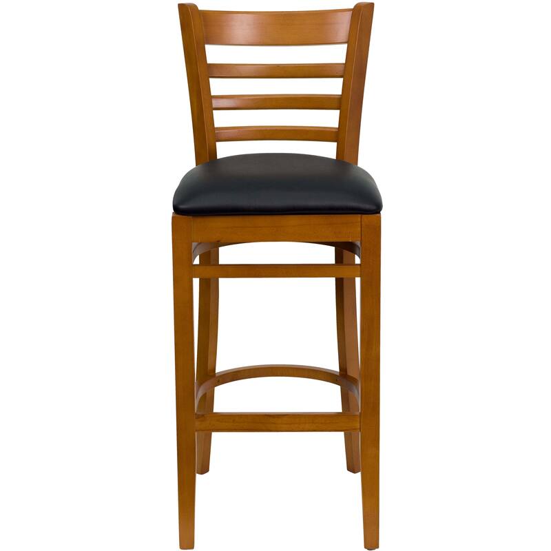 Ladder Back Wooden Restaurant Barstool