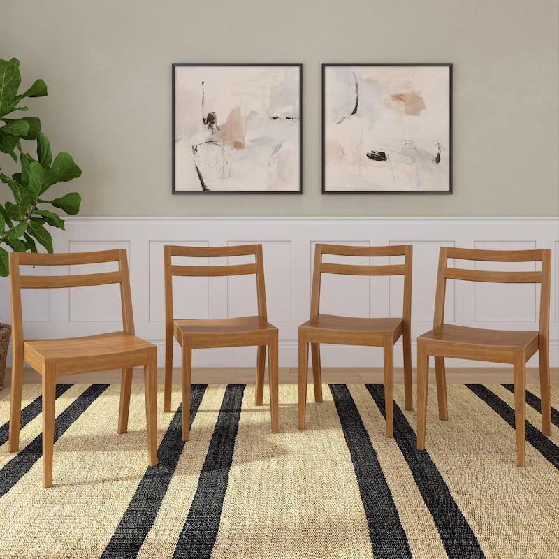 Now Furniture Dining Chair (4 Pack) - Pecan