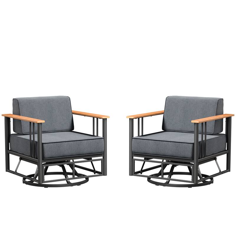 Outdoor Patio Funiture Set with Extra-Thick Seat cushion