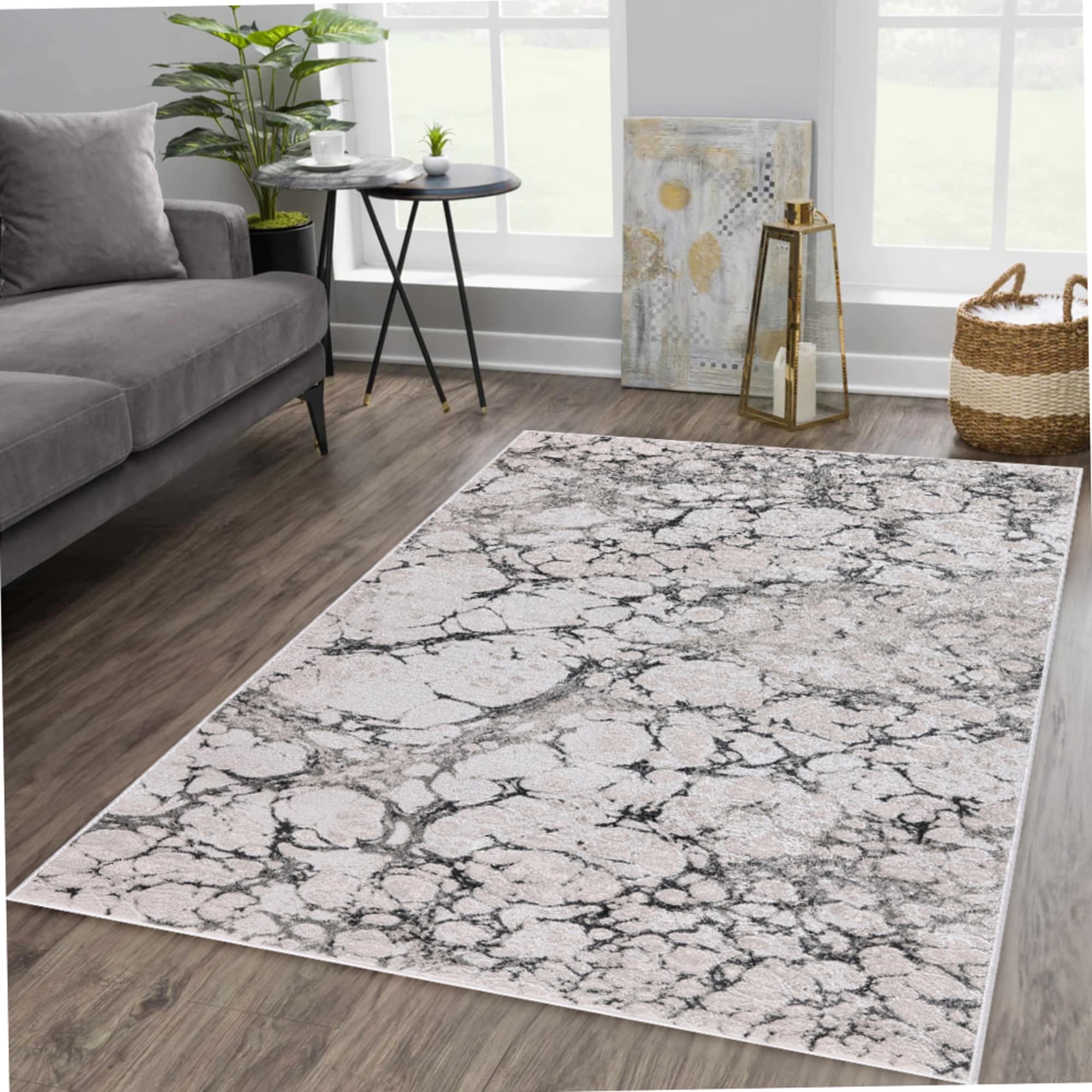 MDA Rugs Ilios Collection Textured Abstract Rug