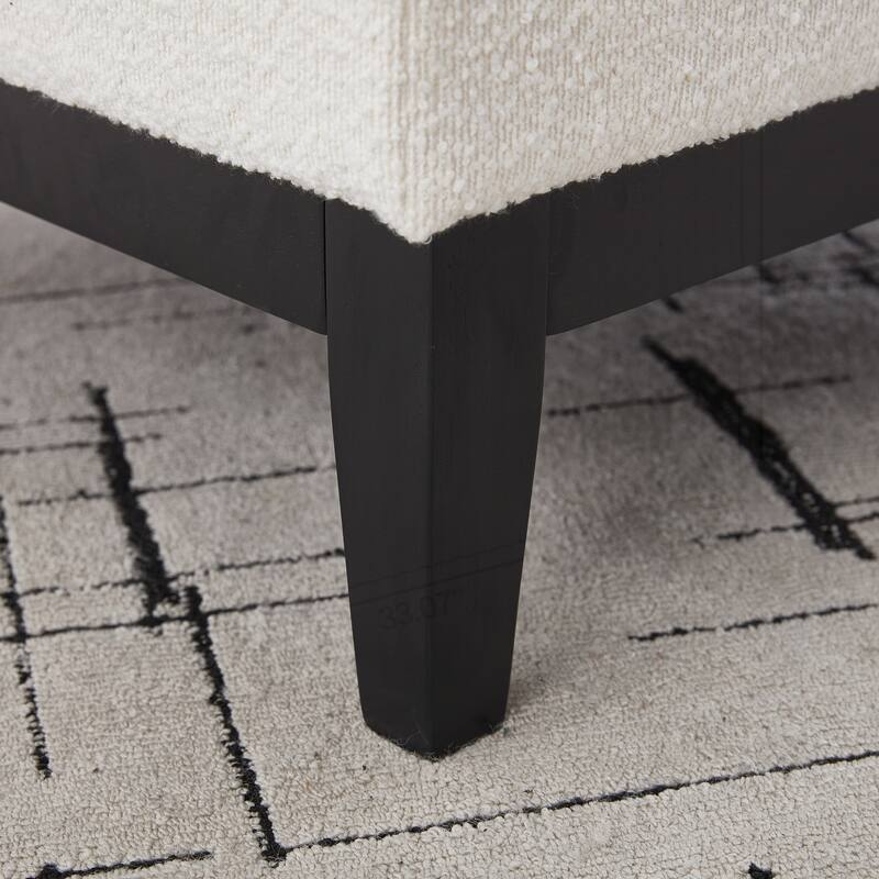 33.86"W Upholstered Storage Ottoman With Reversible Lid Coffee Table