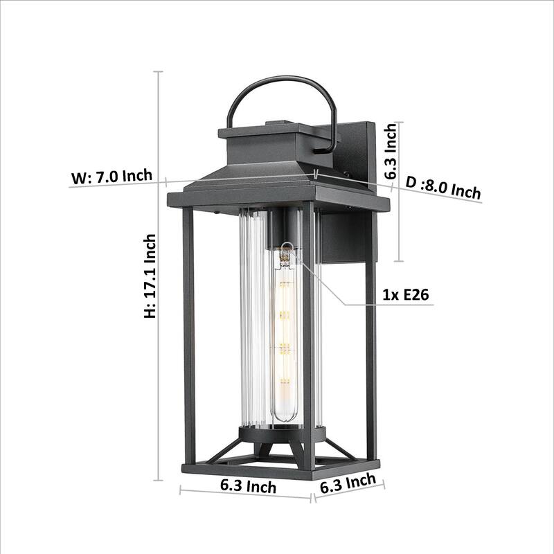 Outdoor Porch Lights, Lighting Fixtures Wall Mount, for House, Front Porch, Anti-Rust Waterproof Outdoor Garage Lights