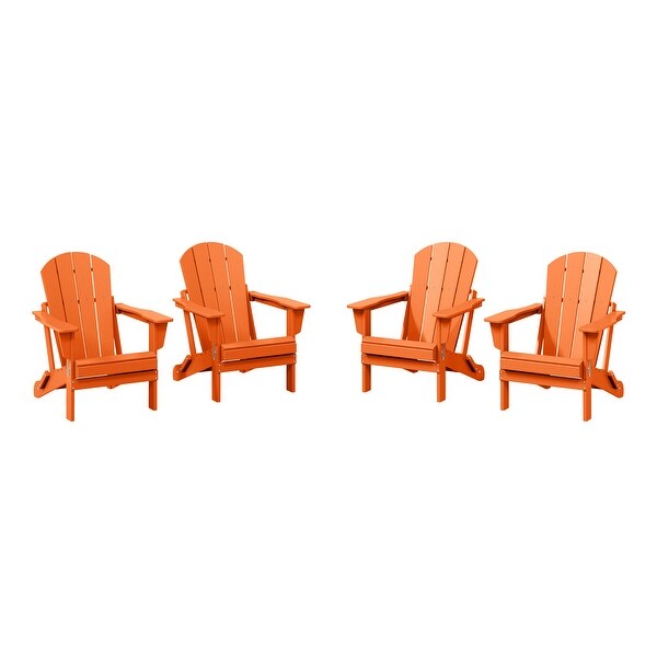 Laguna Weather Resistant Outdoor Patio Folding Adirondack Chairs