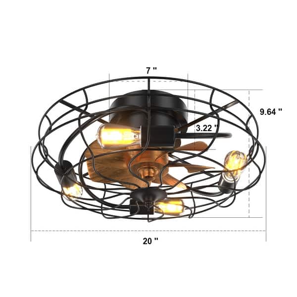 Industrial Style Led Ceiling Fan