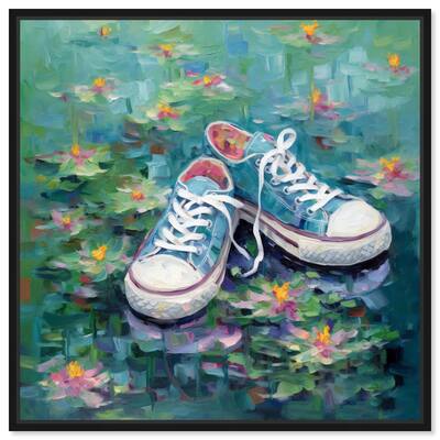 Lily Pad Sneakers II Canvas by Art Remedy