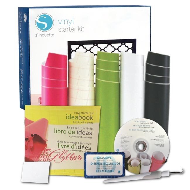 Silhouette Cameo 3 Bundle Vinyl Starter Kit Blade Sketch Pens Exclusive Vinyl Designs