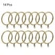 preview thumbnail 10 of 8, Curtain Rings, Metal Drapery Ring for Curtain Rods 14 Pcs Bronze - 45mm
