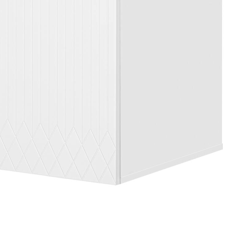 60'' Floating Bathroom Vanity Set with White Integrated Ceramic Sink - 60'' x 18.5'' x 20.1''