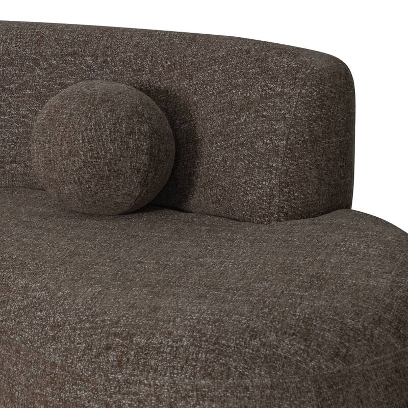 Oakland 97.5 in. 3-Seater Sofa with Oval Seat