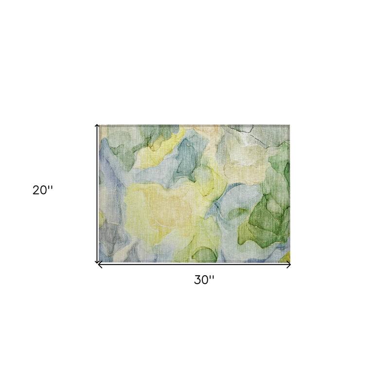 Pana Artistic Abstract Weather Resistant Blended Style Outdoor Rug