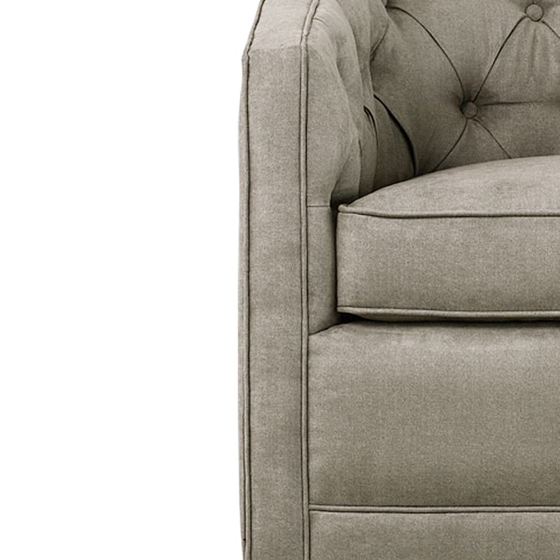 NPD Furniture Walsh Fabric Swivel Barrel Chair