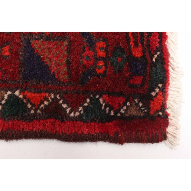 ECARPETGALLERY Hand-knotted Andelz Red Wool Rug - 3'8 x 7'0