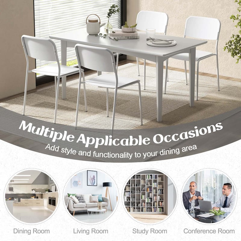 Costway Modern Dining Chairs Set of 4 with Tilted Backrest & Sturdy - See Details