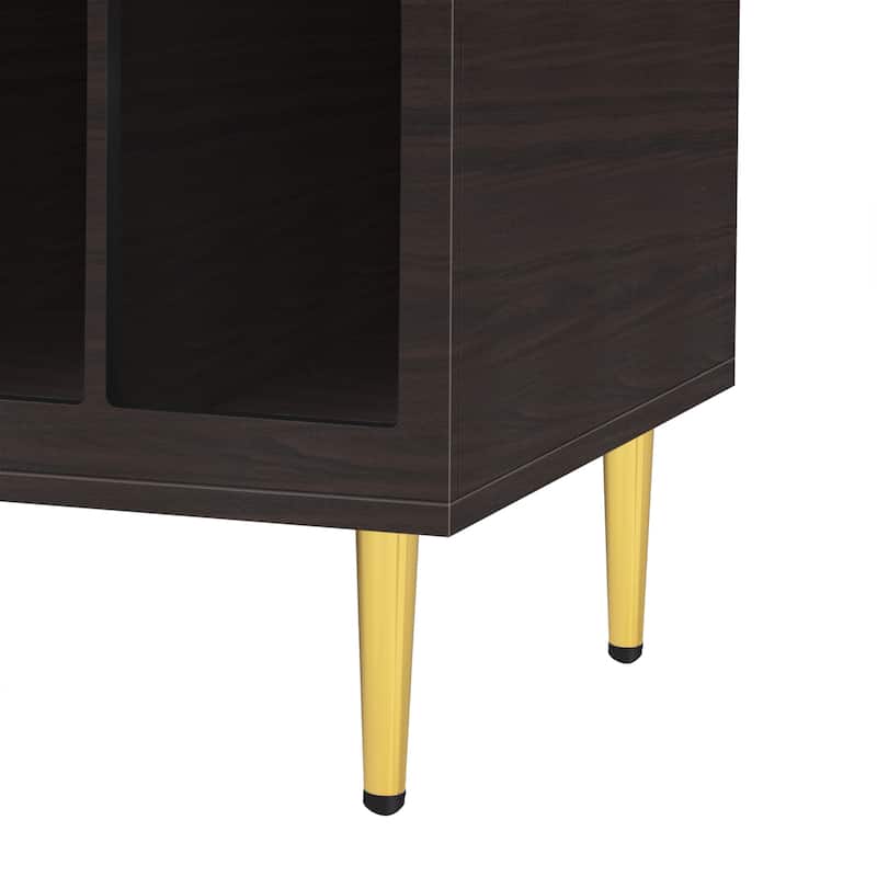 Modern TV Stand with 3 Shelves and 2 Cabinets