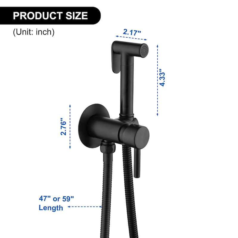 Wall Mounted Handheld Bidet Sprayer for Toilet Portable Pet Shower