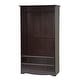 preview thumbnail 13 of 29, Palace Imports 100% Solid Wood Smart Wardrobe Armoire with 2 Drawers, Metal or Wooden Knobs