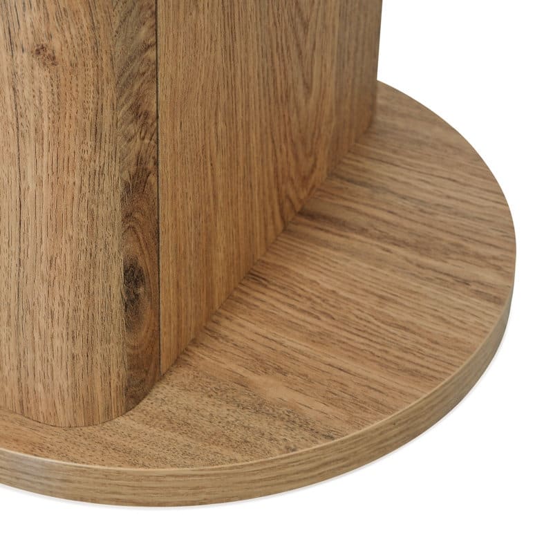Studio London Low and Tall Oak Wood Effect Bookcase with Compact 2-Shelf Design