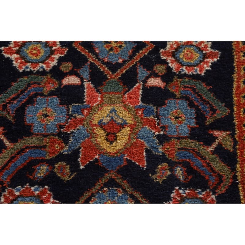 Pre-1900 Antique Bakhtiari Persian Runner Rug Handmade Wool Carpet - 3'6"x 10'3"