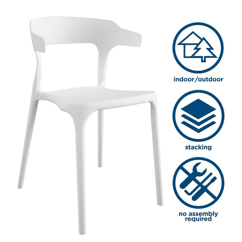 The Novogratz Poolside Felix Stackable Dining Chairs