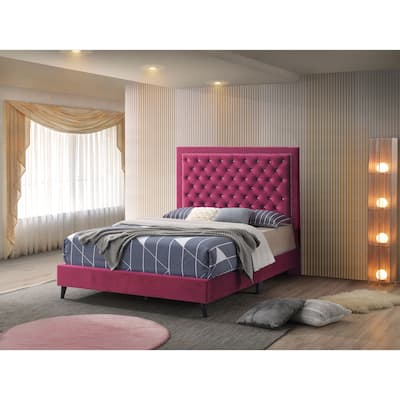 Alba Upholstered King Panel Bed