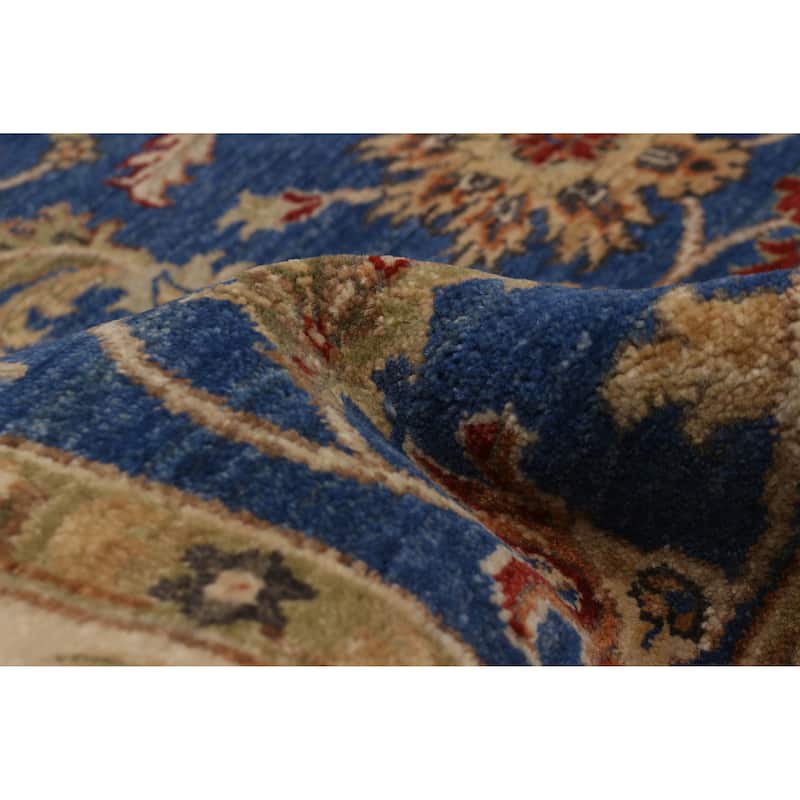 ECARPETGALLERY Hand-knotted Jamshidpour Dark Blue Wool Rug - 5' x 6' 9"