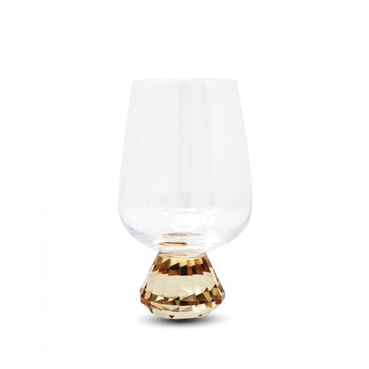 S/6 Diamond Base Wine Glasses