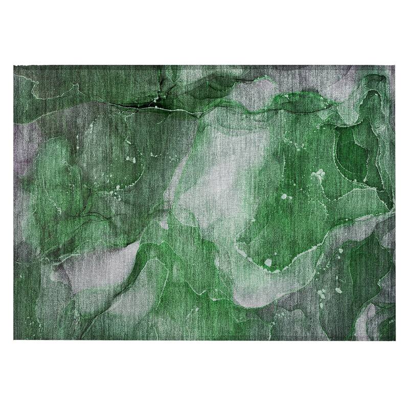 Fari Artistic Abstract Weather Resistant Classic Meets Modern Outdoor Rug