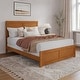 preview thumbnail 47 of 174, Canyon Foundation Bed Frame with Matching Footboard Light Toffee - Queen