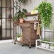 preview thumbnail 7 of 25, Outsunny Potting Bench Table with Faucet, Sink, Hooks and Storage Cabinet, Outdoor Prep Table Gardening Bench