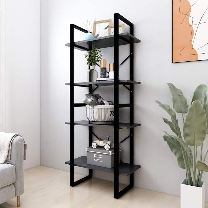 vidaXL Bookshelf Book Cabinet Shelving Unit for Living Room Engineered Wood