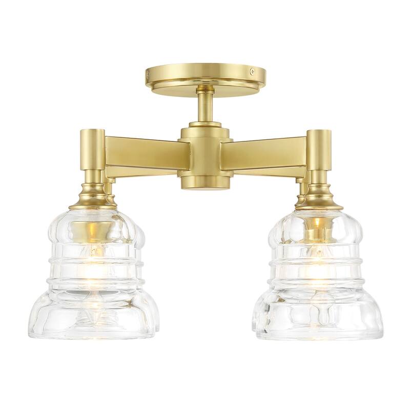 Crystorama Lighting Group GRG-1045 Gregory 4 Light 17" Wide Semi-Flush