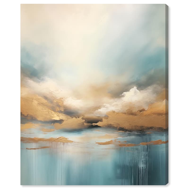 Cloudscape in Gold I Canvas by Art Remedy, Gallery Wrapped - 30" x 36"