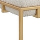 preview thumbnail 3 of 4, Uttermost Paradox 24" Wide Gold Contemporary Seat Bench with Faux