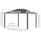 preview thumbnail 13 of 17, Outsunny Aluminum Frame Hardtop Gazebo