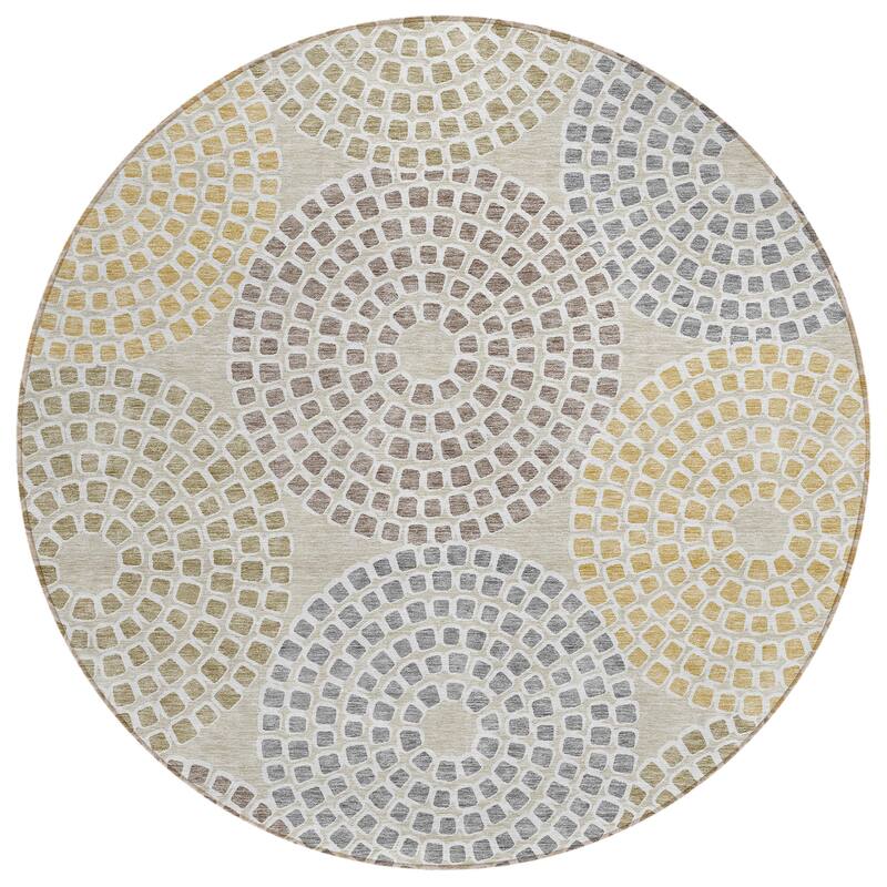 Machine Washable Indoor/ Outdoor Chantille Contemporary Rug