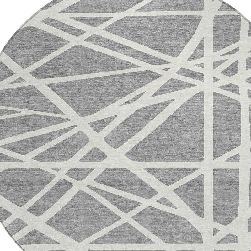 HomeRoots Geometric Transitional Rectangle Outdoor Rug