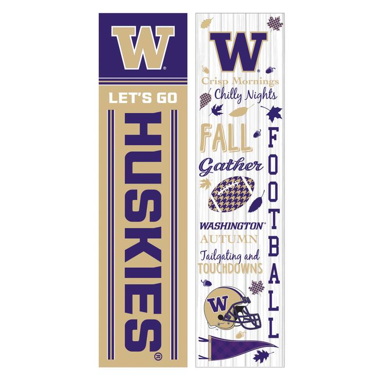 47" Double Sided Seasonal Porch Leaner, University of Washington - 47" x 11.25"