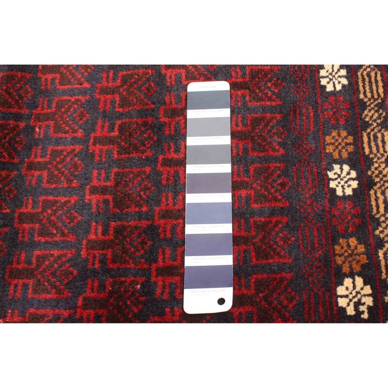 ECARPETGALLERY Hand-knotted Teimani Dark Navy Wool Rug - 2'9 x 4'5