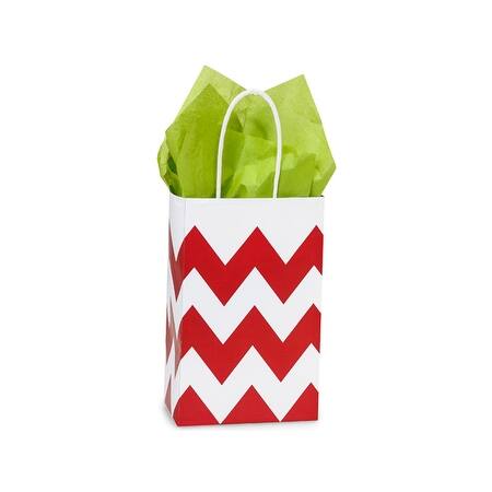 Download Pack Of 250 Rose 5 25 X 3 5 X 8 25 Chevron Stripe Red Recycled White Shopping Bags W White Paper Twist Handles Made In Usa On Sale Overstock 19773490