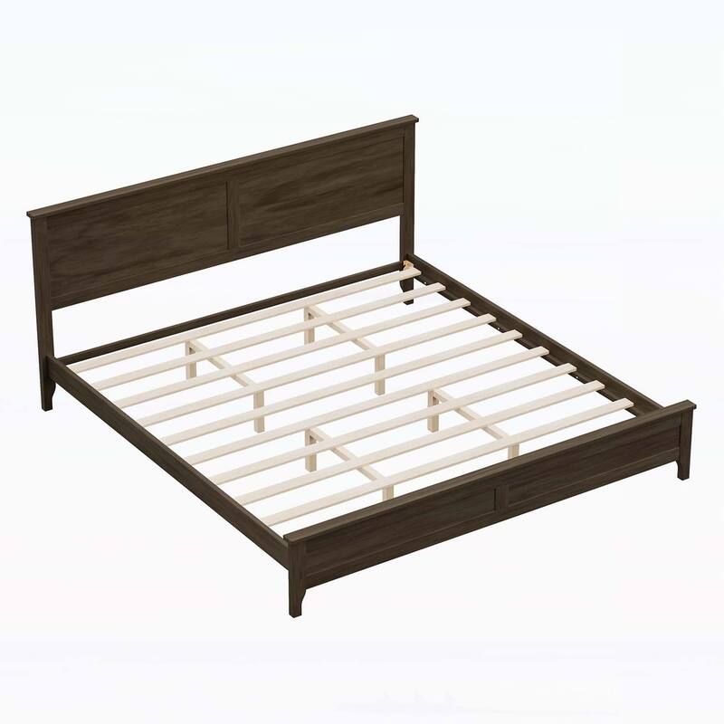 Sturdy Wood Platform Bed with Advanced Support System for Optimal Sleep Experience