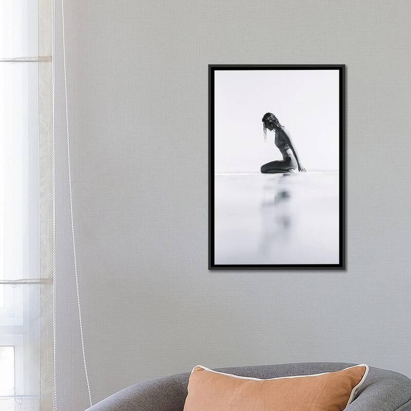 iCanvas "Surfer Girl" by Hannah Prewitt Framed