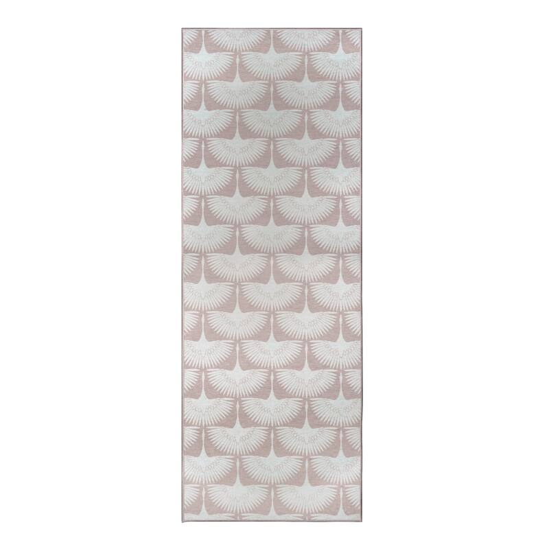 My Magic Carpet Flock Petal Pink Washable Rug