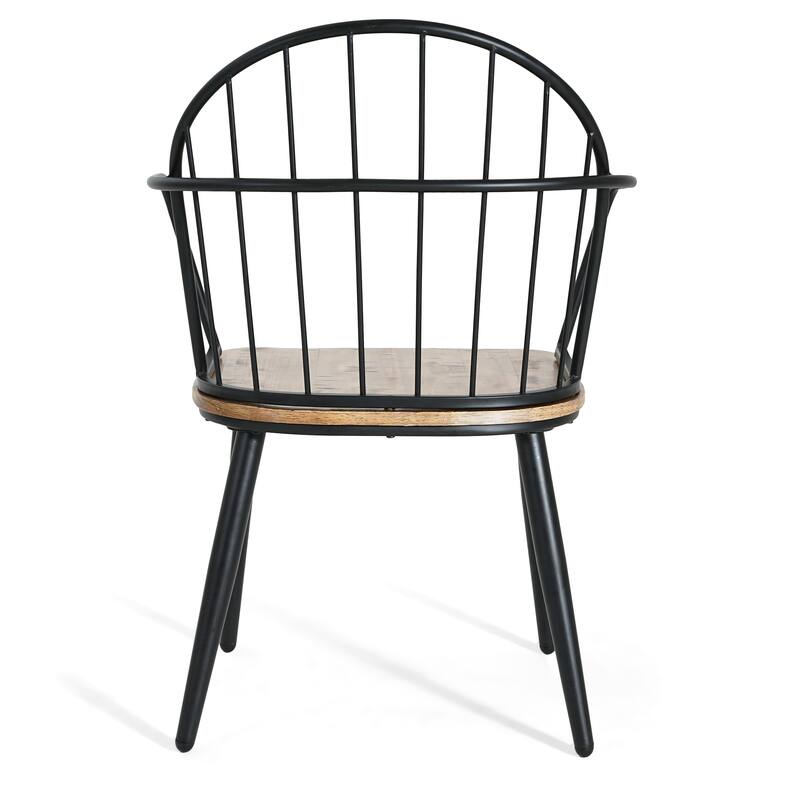 Christopher Knight Home Indoor 5-Piece Dining Set With Metal Legs