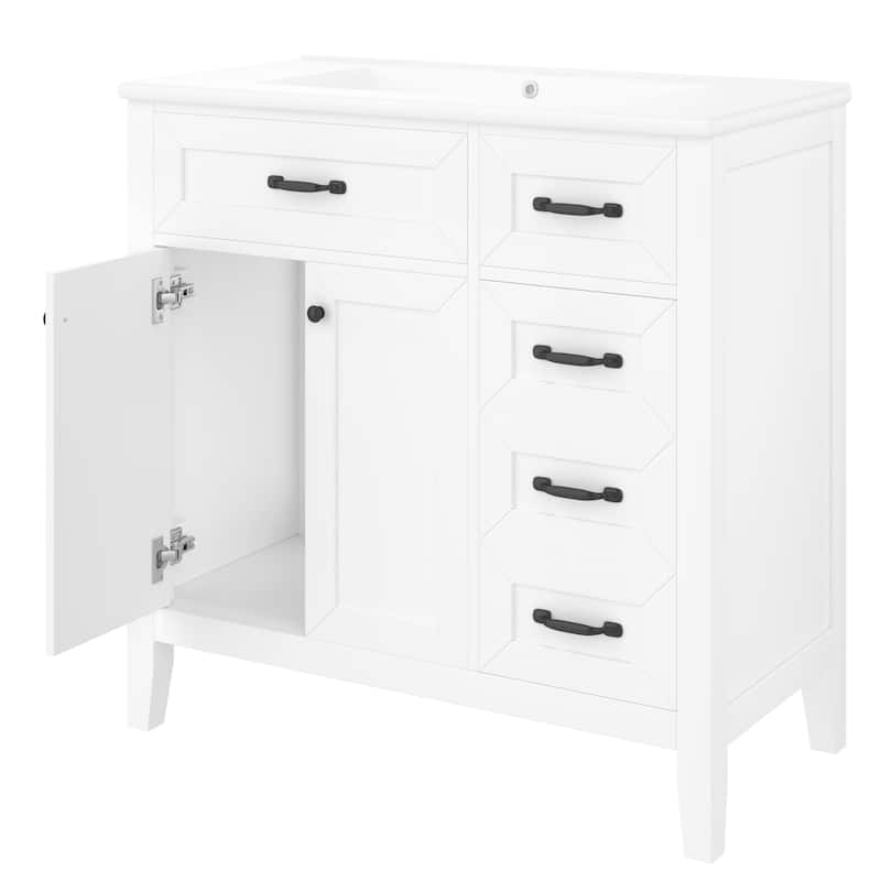 Merax 36” Bathroom Vanity Cabinet with Sink