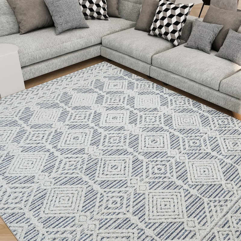 Monique Moroccan Diamond Indoor Area Rug