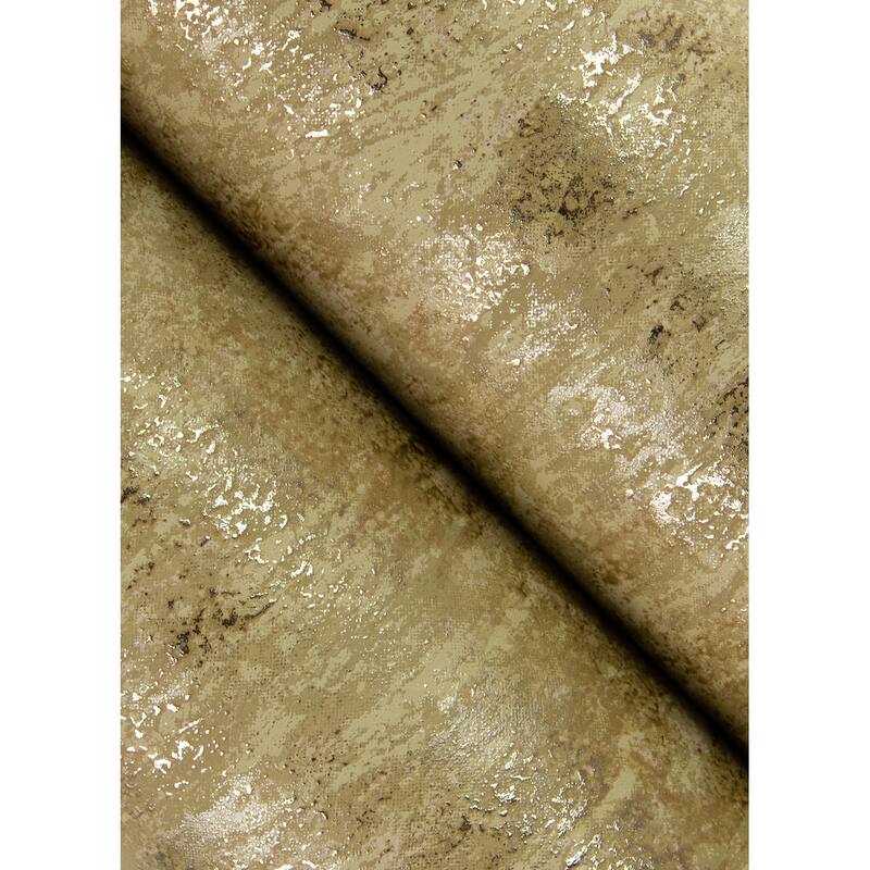A-Street Prints Diorite Brass Splatter Wallpaper
