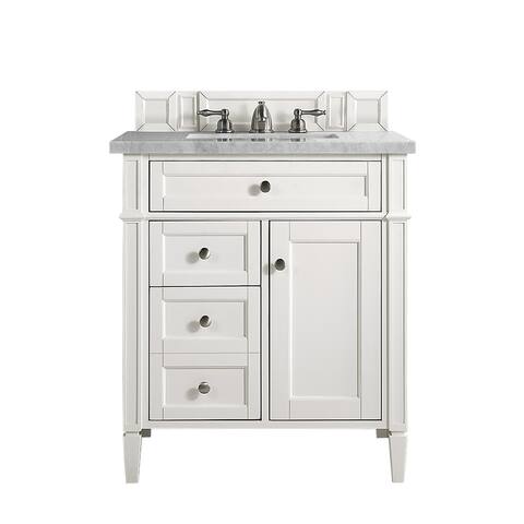 James Martin Vanities Brittany 30" Single Vanity, Bright White