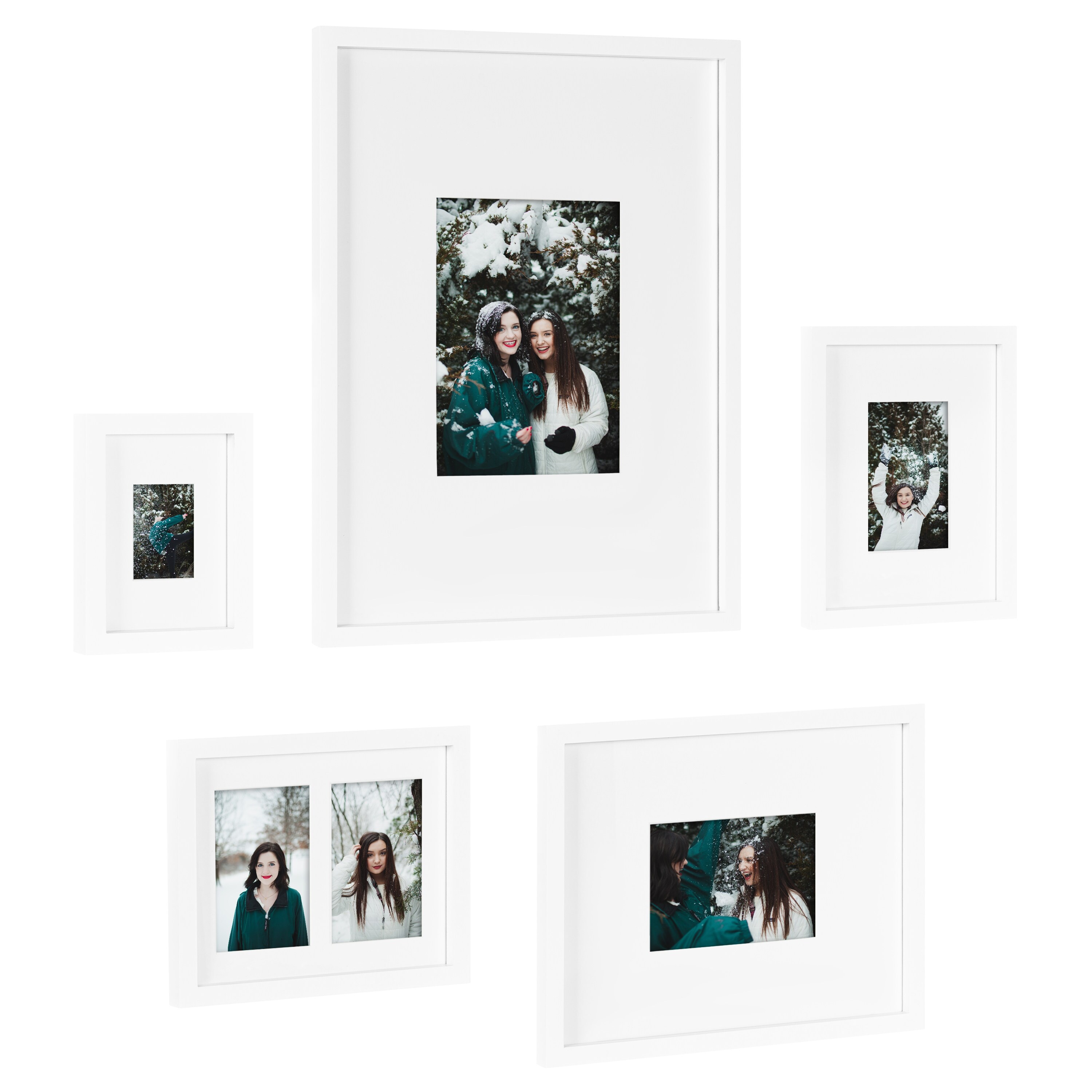 6 Piece Gallery Wall Frame Set in Multiple Sizes with Hanging Template -  Bed Bath & Beyond - 34483827