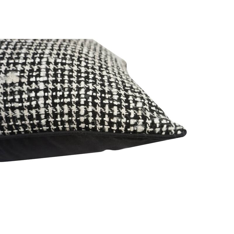 Home&Manor Fontana Vintage Raw Silk Pillow 18"