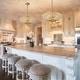 preview thumbnail 15 of 95, Retro French 4/5-Light Antique Brass Globe Crystal Chandelier for Living/Dining Room